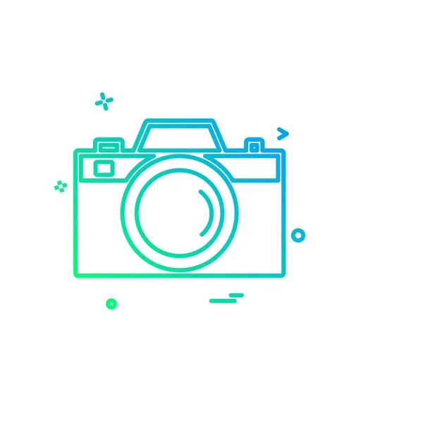 Διάνυσμα Σχεδιασμού Εικονιδίων Μέσων Και Κάμερας — Διανυσματικό Αρχείο