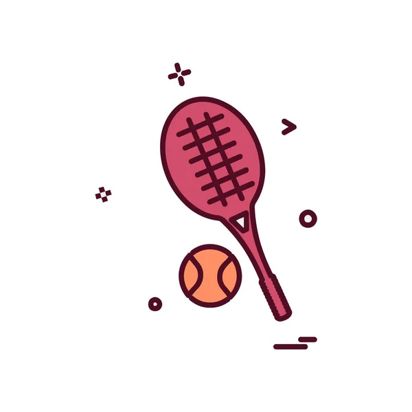 Vettore Progettazione Icona Badminton — Vettoriale Stock