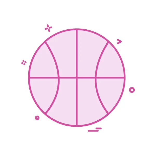 Basketball Ikone Design Vektor — Stockvektor