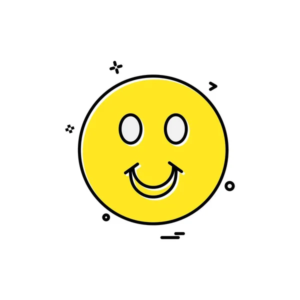 Emoji Icon Design Bunte Vektorillustration — Stockvektor