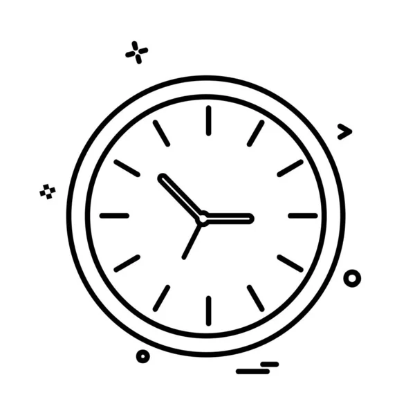 Вектор Дизайна Иконок Часов — стоковый вектор