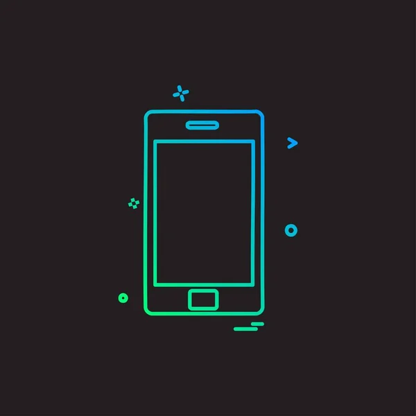 Design Vektor Für Mobiltelefone — Stockvektor