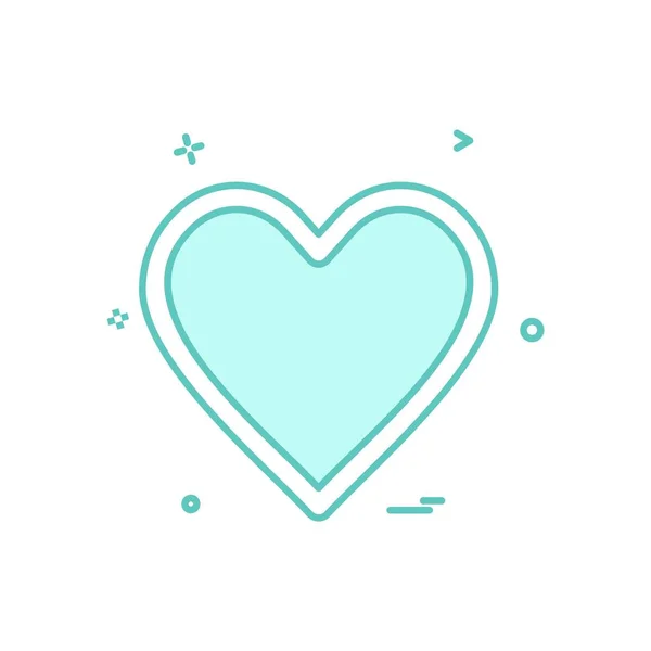 Hart Pictogram Ontwerp Vectorillustratie Voor Valentijn — Stockvector