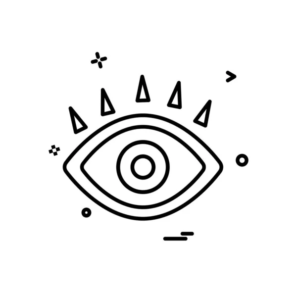 Eye Icon Design Vector — 스톡 벡터