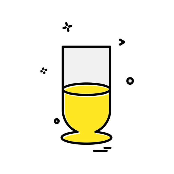 Drink Icon Design Bunte Vektorillustration — Stockvektor