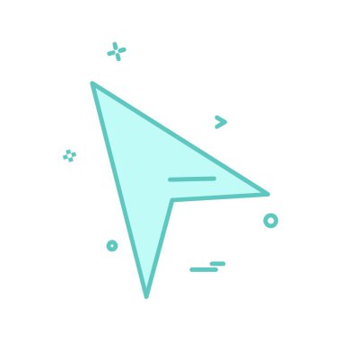 Ok simgesi tasarım vektörü