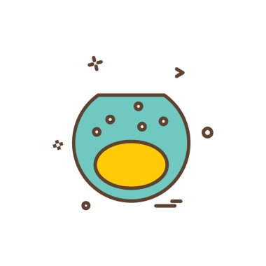 İçki simgesi tasarım, renkli vektör çizim 