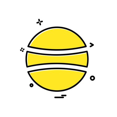 Topu simge tasarlamak vektör