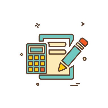 Pano simgesi tasarım, renkli vektör çizim