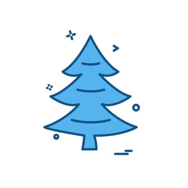 Noel ağacı simge tasarlamak vektör