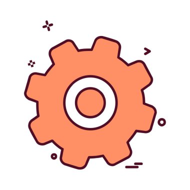 Dişli simge tasarlamak vektör