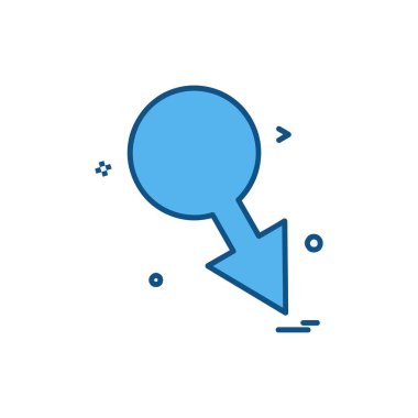 Erkek simgesi tasarım vektörü