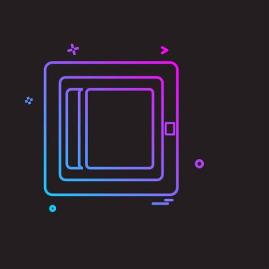 Şirket ofis simgesi tasarım vektörü 