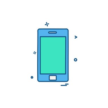 Cep telefonu simge tasarlamak vektör