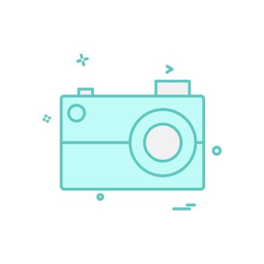 Kamera simgesi tasarım vektörü