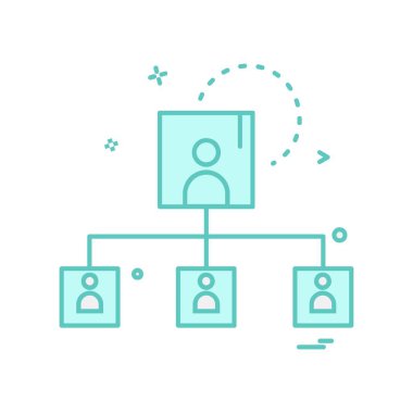 Ağ simgesi tasarım vektörü