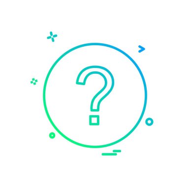 Yardım simgesi tasarım, renkli vektör çizim