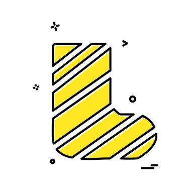 Çorap simge tasarlamak vektör 