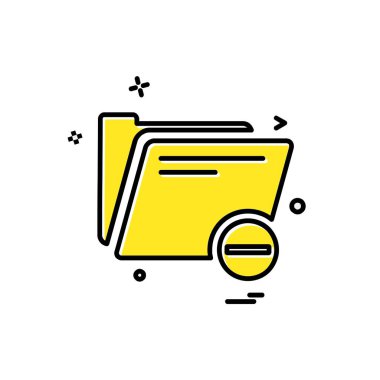 Klasör simge tasarlamak vektör