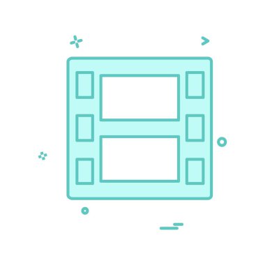 Medya simge vektör beyaz arka plan üzerinde