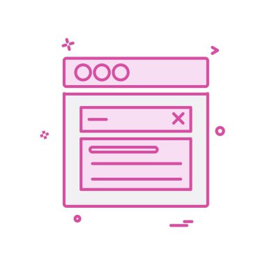 Web düzen simge tasarlamak vektör