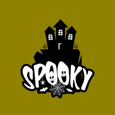 Tipografi tasarlamak vektör ile korkunç eğlenceli 