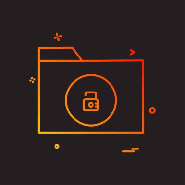 Klasör simge tasarlamak vektör