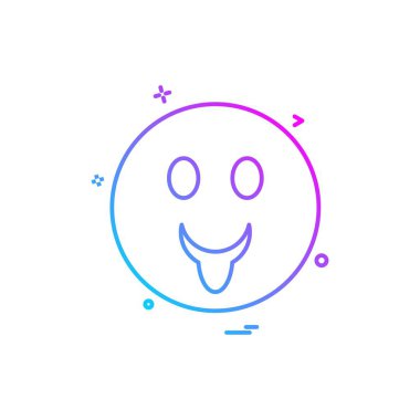 Emoji simgeleri tasarım vektörü 