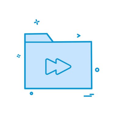 Klasör simgesi tasarım vektör illustr