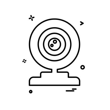 Web cam simge tasarlamak vektör