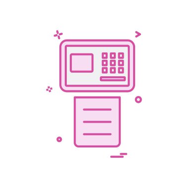 Faks simge tasarlamak vektör