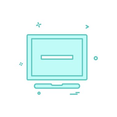 Bilgisayar simgesi tasarım vektörü