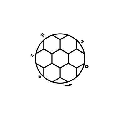 Futbol ikonu tasarım vektörü 
