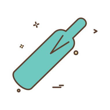 Kriket simge tasarlamak vektör 