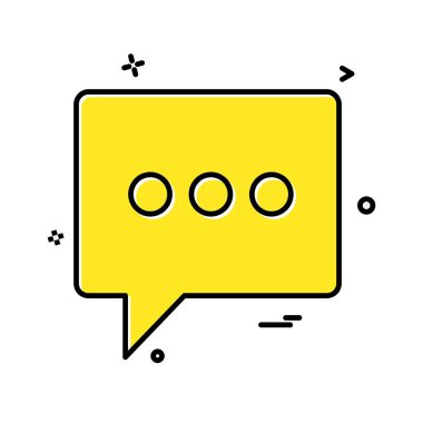 Sohbet simgesi tasarım vektörü