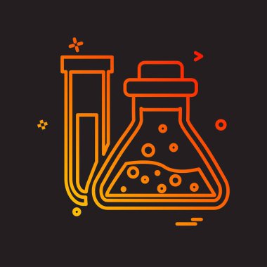 Şişesi simgesi tasarım, renkli vektör çizim