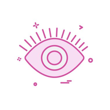 göz simgesi tasarım vektörü