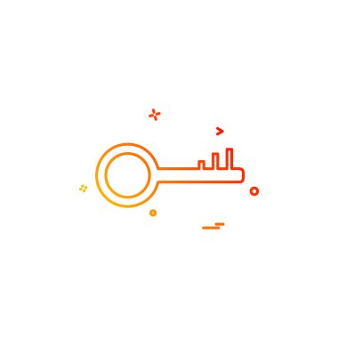 tuş kilidi simge vektör tasarımı