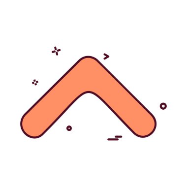 Yukarı ok simgesi tasarım vektörü