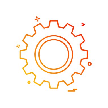 Dişli simge tasarlamak vektör 