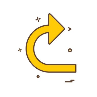 Ok simgesi tasarım vektörü