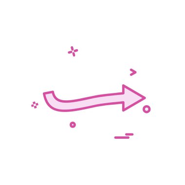 Sağ ok simge tasarlamak vektör