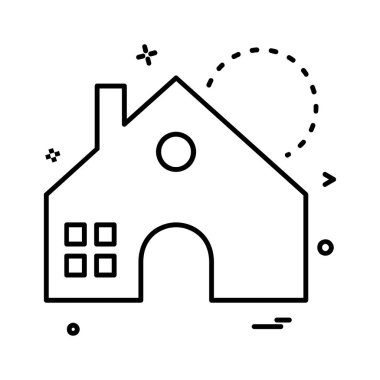 Emlak simge tasarlamak vektör