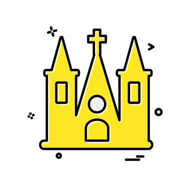 Kilise simge tasarlamak vektör