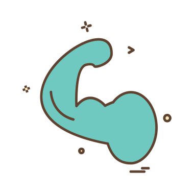 Spor salonu simge tasarlamak vektör 