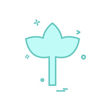 Yaprak simge tasarlamak vektör 