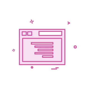 Web yerleşim simgesi tasarım vektörü