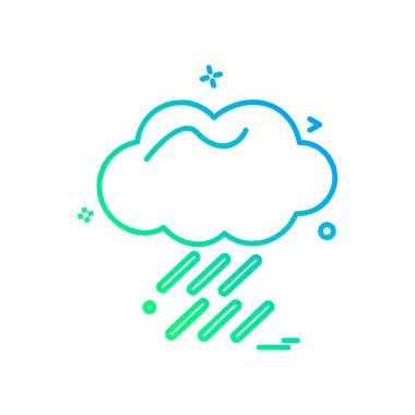 Hava simgesi tasarım vektörü