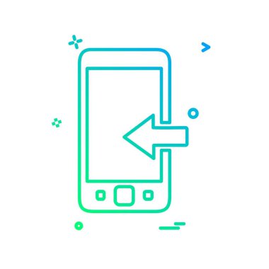 Telefon simgesi tasarım vektörü