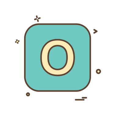 İngilizce alfabe simge tasarlamak vektör 